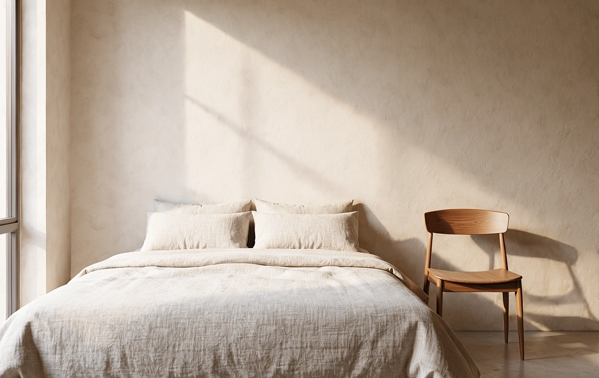 Ambiente de descanso minimalista